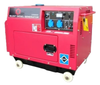 Дизельный генератор Амперос LDG6000СLE стартер в кожухе  портативный фото