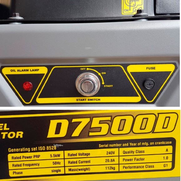 Дизельный генератор Loncin LCD7500D 54152 для дачи фото