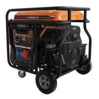 Бензиновый генератор Lifan 15000E3A передвижной фото