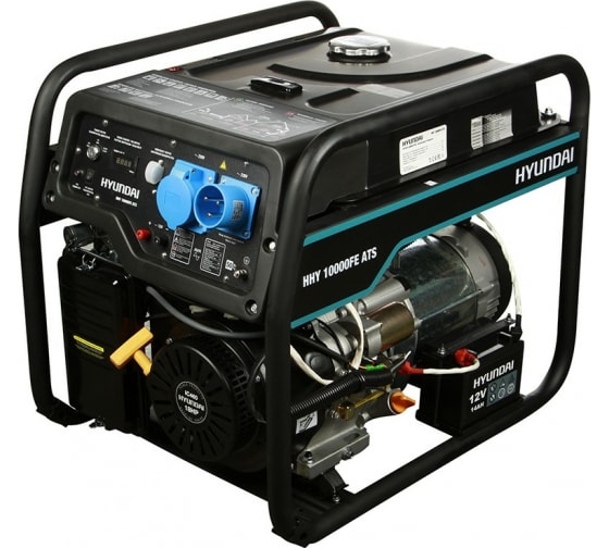 Бензиновый генератор Hyundai HHY 10000FE ATS с автозапуском передвижной фото