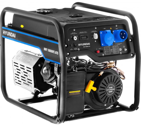 Бензиновый генератор Hyundai HHY 10000FE ATS с автозапуском передвижной фото