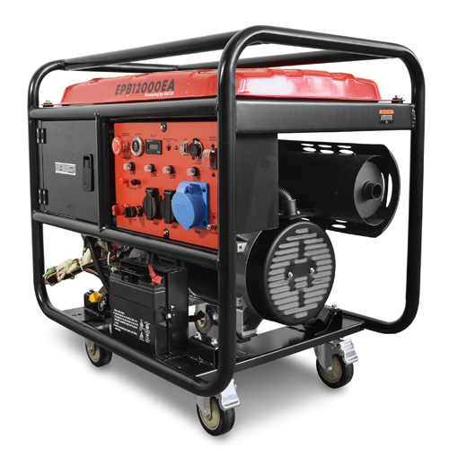 Бензиновый генератор REDVOLT EPB12000EA передвижной фото