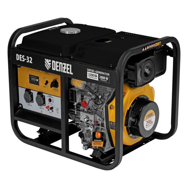 Дизельный генератор DENZEL DES-32 94411 для дачи фото