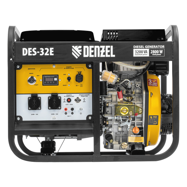 Дизельный генератор DENZEL DES-32E 94412 для дачи фото