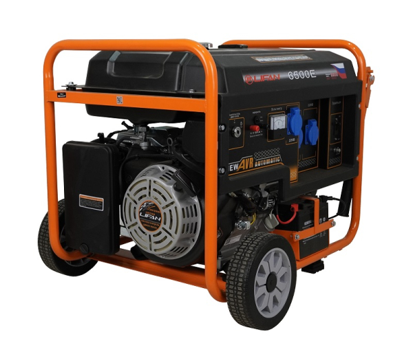 Бензиновый генератор Lifan 5 GF-4 (LF6500E) на колесах фото