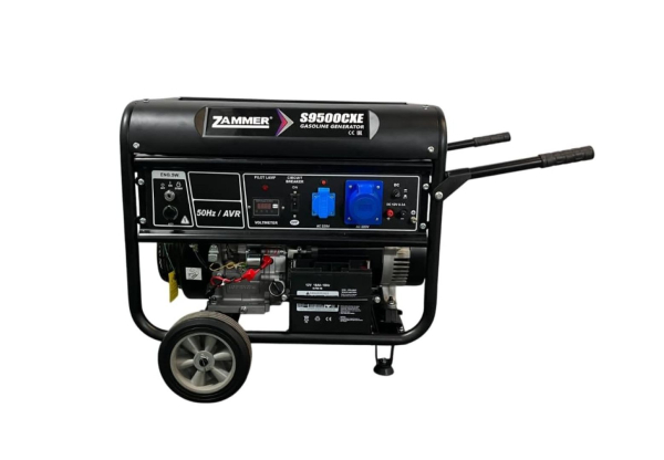 Бензиновый генератор Zammer S9500CXE - 8кВт на колесах фото