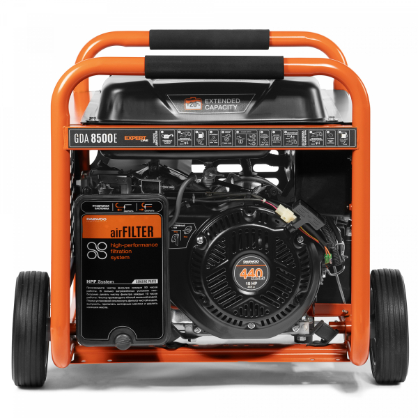 Бензиновый генератор DAEWOO GDA 8500E на колесах фото