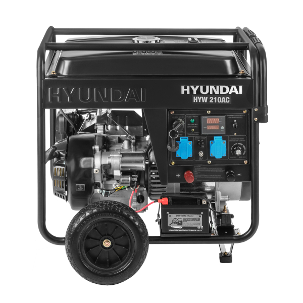 Бензиновый сварочный генератор Hyundai HYW 210AC передвижной фото