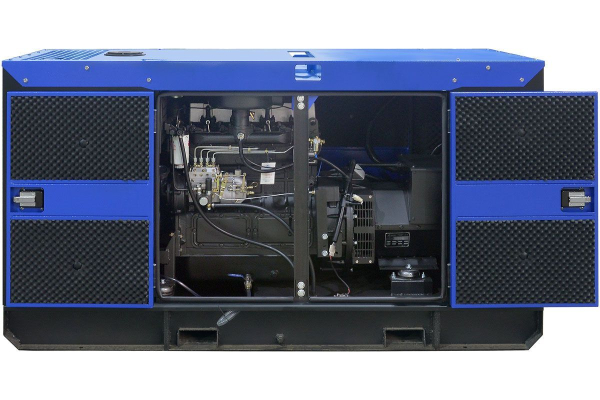 Дизельный генератор ТСС ЭД-24-Т400 с АВР в шумозащитном кожухе на прицепе 025281 бесшумный фото