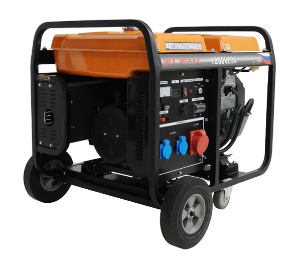 Бензиновый генератор Lifan 12000E3A для дома фото