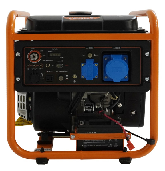 Бензиновый инверторный генератор Lifan 6500IOE передвижной фото