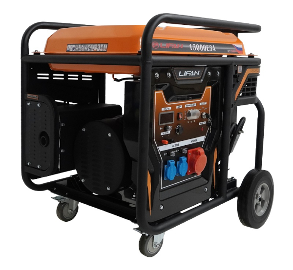 Бензиновый генератор Lifan 15000E3A для гаража фото
