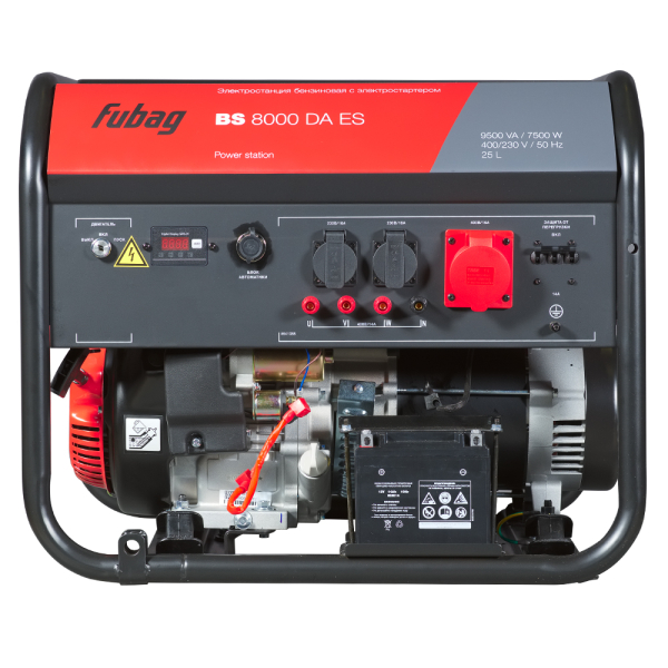 Бензиновый генератор Fubag BS 8000 DA ES + Комплект колес и ручек FUBAG + 4Т Extra в ПОДАРОК асинхронный фото