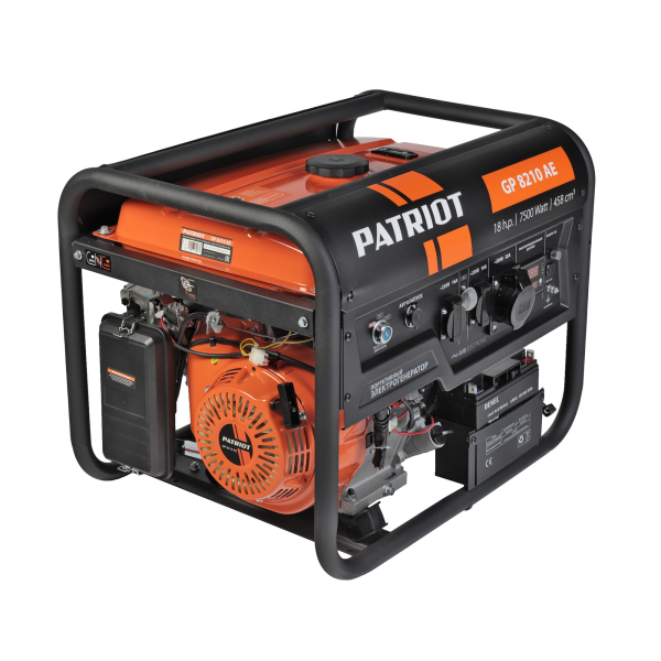 Бензиновый генератор PATRIOT GP 8210 AE на колесах фото