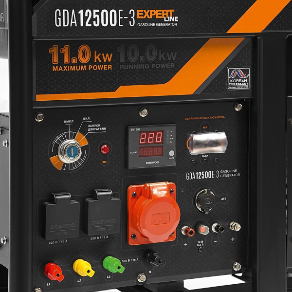 Бензиновый генератор DAEWOO GDA 12500E-3 Бензиновый генератор DAEWOO GDA 12500E-3 фото