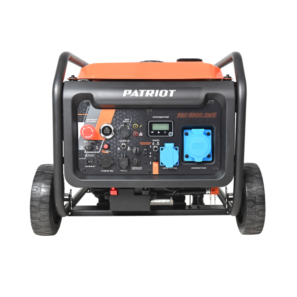 Бензиновый инверторный генератор PATRIOT iGN 5500AWS на колесах фото