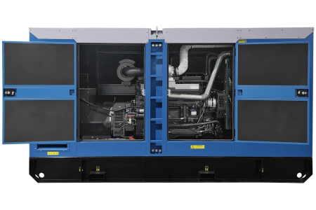 Дизельный генератор ТСС ЭД-200-Т400 в шумозащитном кожухе на прицепе фото