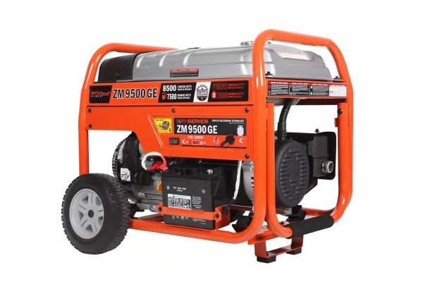 Бензиновый генератор Mitsui ZM 9500 GE на колесах фото