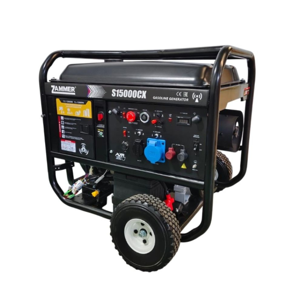 Бензиновый генератор Zammer S15000CX для гаража фото