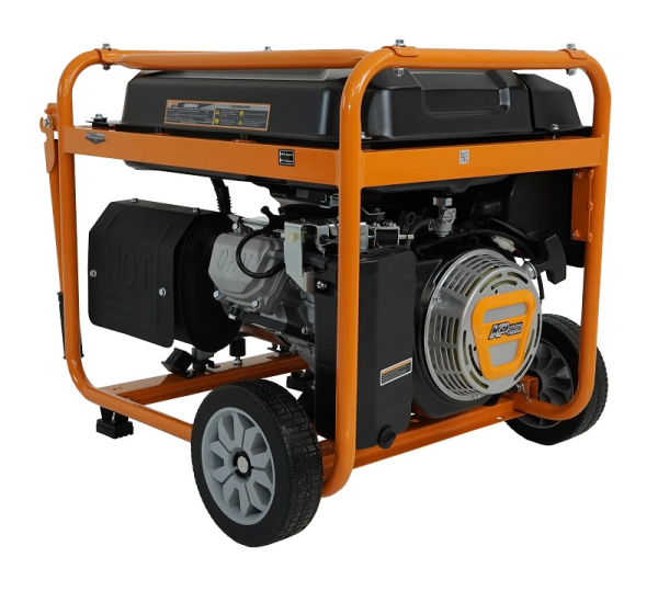 Бензиновый генератор Lifan 10500EA-3U с датчиком моточасов (с мощн без огранич при 1-но и 3-х фазном режиме) на колесах фото