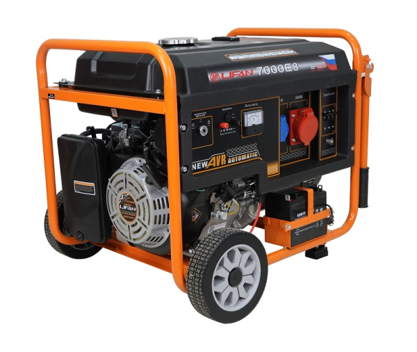 Бензиновый генератор Lifan 6 GF2-4 (LF7000E3) на колесах фото