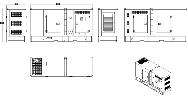 Дизельный генератор ТСС АД-100С-Т400-1РКМ9 в шумозащитном кожухе 018613 4-х тактный фото