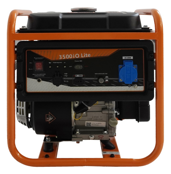 Бензиновый инверторный генератор Lifan 3500IO Lite передвижной фото