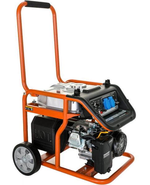 Бензиновый генератор Zongshen KB 5000 E на колесах фото
