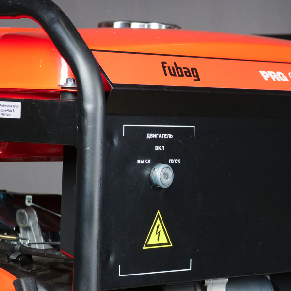Бензиновый генератор Fubag PRG 5000 ES генератор + Комплект колес и ручек для электростанций в ПОДАРОК асинхронный фото
