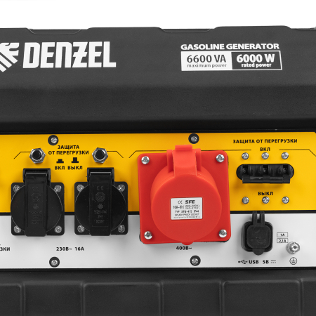 Бензиновый генератор DENZEL PS 80 E-3 фото