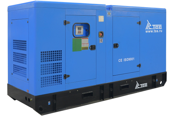 Дизельный генератор ТСС ЭД-150-Т400 с АВР в шумозащитном кожухе на прицепе 025140 передвижной фото
