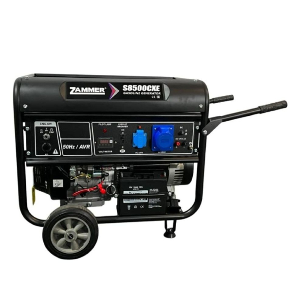 Бензиновый генератор Zammer S8500CXE 2-х тактный фото