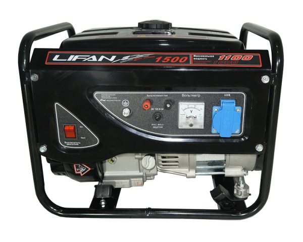 Бензиновый генератор Lifan 1 GF-3 (1500) на колесах фото