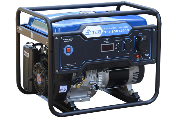 Бензиновый генератор ТСС SGG 5000N для дачи фото