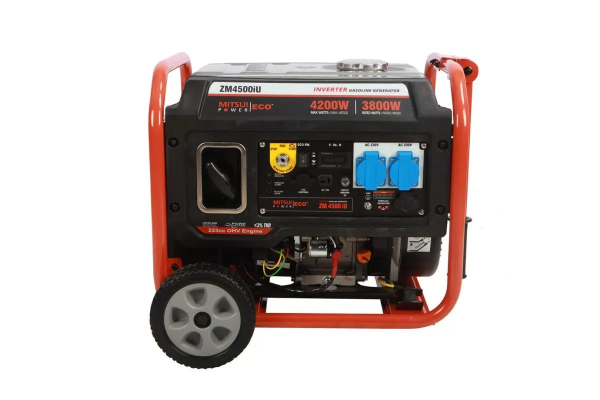 Бензиновый инверторный генератор Mitsui ZM 4500 IU на колесах фото
