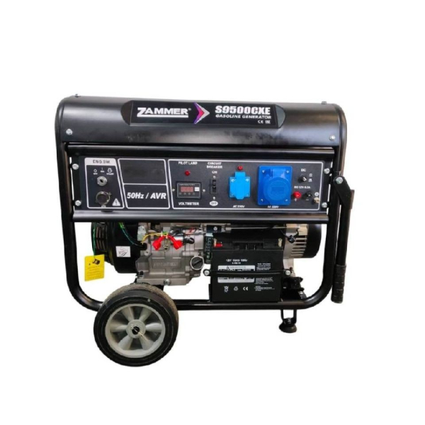 Бензиновый генератор Zammer S9500CXE 2-х тактный фото