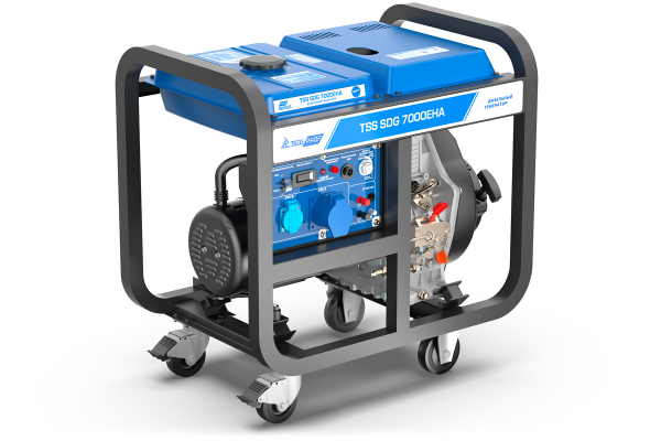 Дизельный генератор ТСС SDG 7000EH3A 100034 для гаража фото
