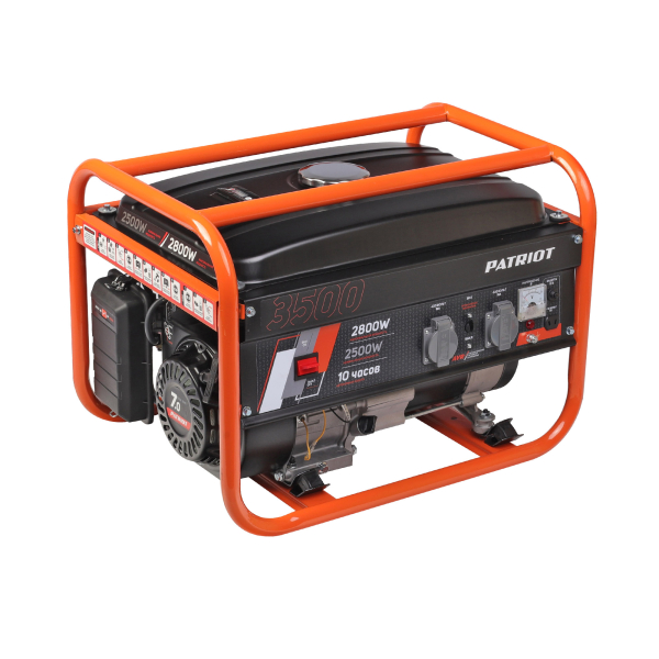 Бензиновый генератор PATRIOT SRGE 3500 передвижной фото