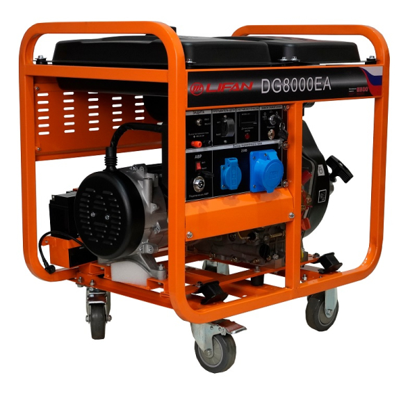 Дизельный генератор Lifan DG8000EA 00157314 передвижной фото