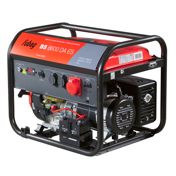 Бензиновый генератор Fubag BS 6600 DA ES 641693 асинхронный фото