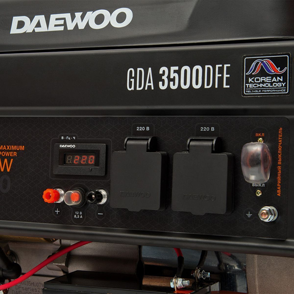 Бензиновый генератор DAEWOO GDA 3500 DFE для газового котла Бензиновый генератор DAEWOO GDA 3500 DFE для газового котла фото