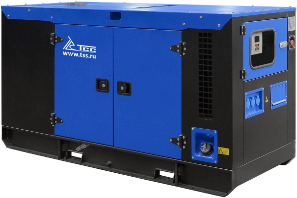 Дизельный генератор ТСС ЭД-24-Т400 в шумозащитном кожухе на прицепе 025280 бесшумный фото