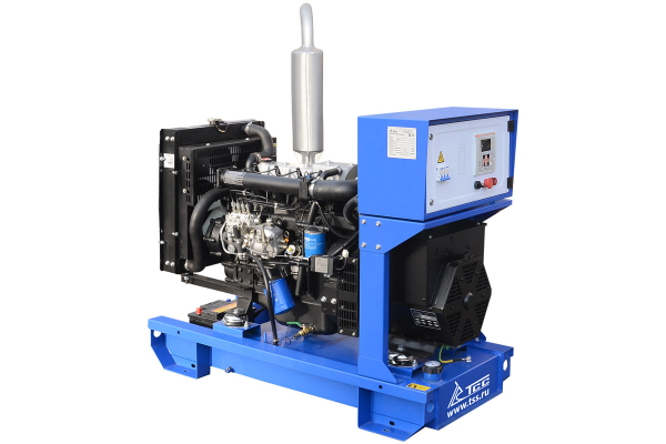 Дизельный генератор ТСС ЭД-16-Т400 с АВР в погодозащитном кожухе на прицепе 025152 на колесах фото