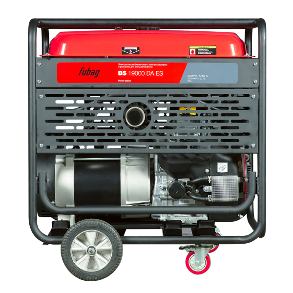 Бензиновый генератор Fubag BS 19000 DA ES на колесах фото