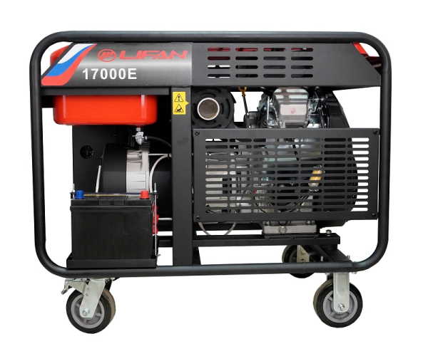 Бензиновый генератор Lifan 17000E портативный фото