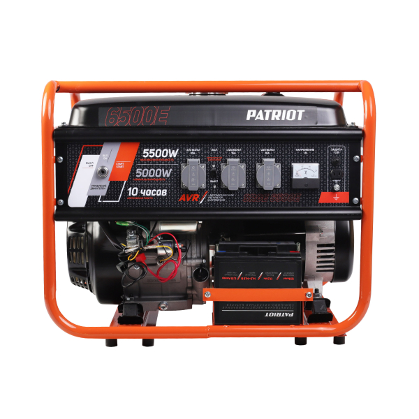 Бензиновый генератор PATRIOT SRGE 6500 E на колесах фото