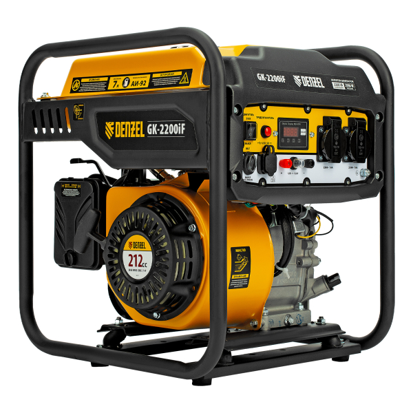 Бензиновый инверторный генератор DENZEL GK-2200iF для дома фото