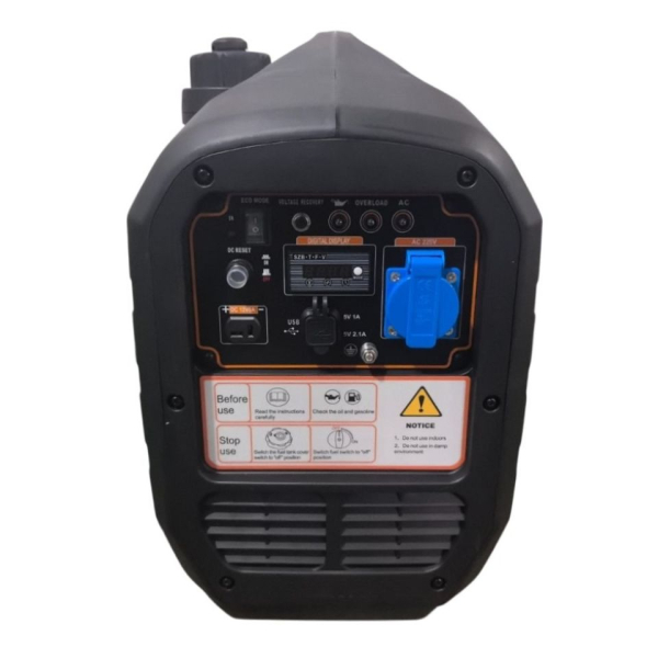 Бензиновый инверторный генератор Zammer S2300iS на колесах фото