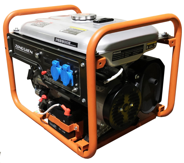 Бензиновый генератор Zongshen PB 3300 E для гаража фото