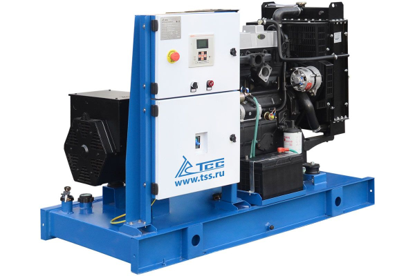 Дизельный генератор ТСС ЭД-24-Т400 с АВР в погодозащитном кожухе на прицепе 025277 на колесах фото
